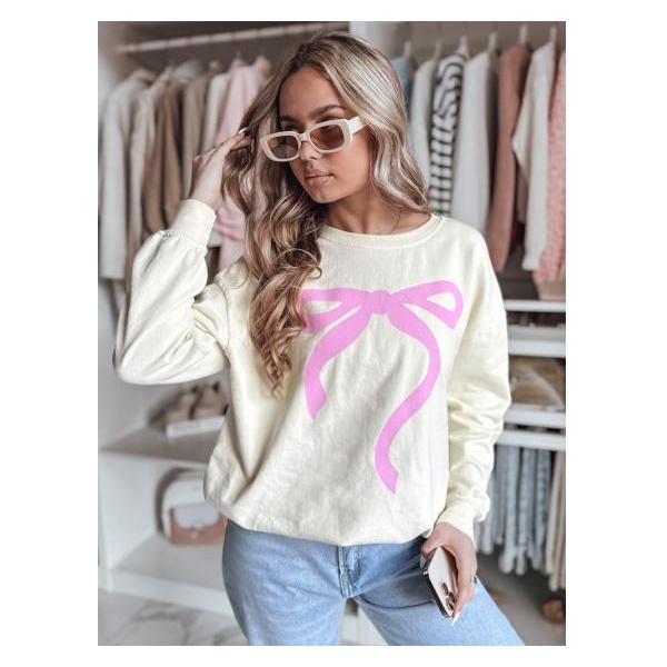 Dámska mikina one size oversize SOFTTIE béžová