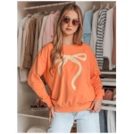 Dámska mikina one size oversize SOFTTIE oranžová