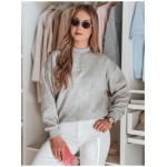 Dámska mikina oversize s nášivkou LOVASON šedá