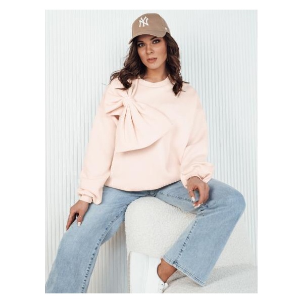 Dámska oversize bunda BOWLOOP broskyňová