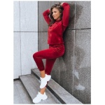 Dámska velúrová súprava VOGUE bordová