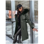 Dámska zimná bunda parka LUSTER green