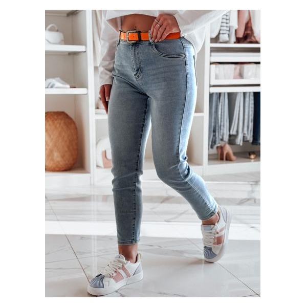 Dámske džínsové nohavice slim fit FITONIC modré