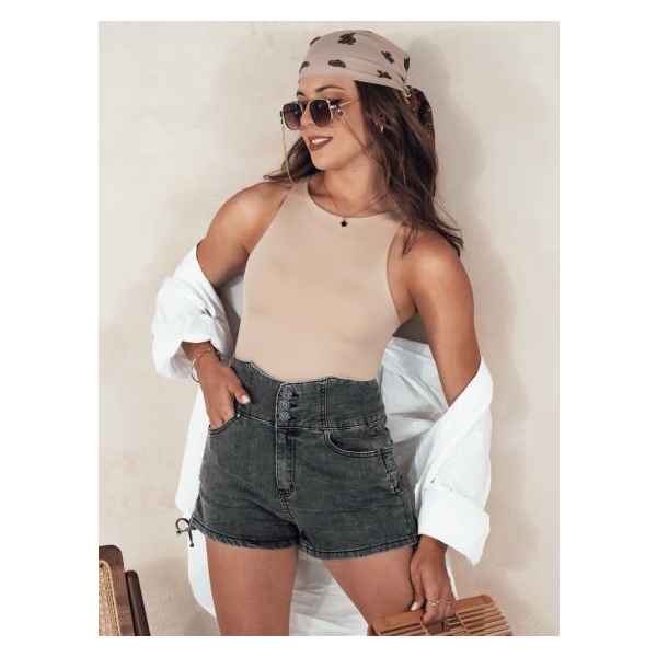Dámske džínsové šortky JEANLOVE čierne