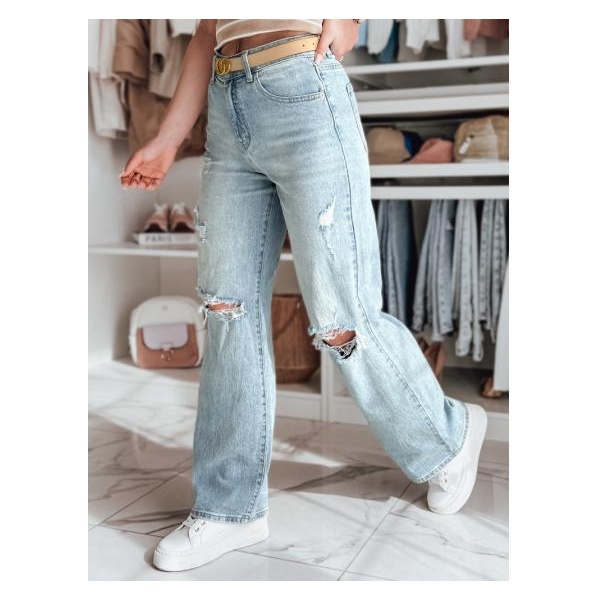 Dámske džínsy so širokými nohavicami STYLLEG modré