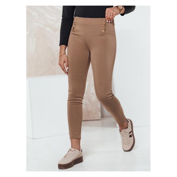 Dámske nohavice MODSTORY camel Dstreet