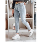 Dámske slim fit džínsy SPARKLI modré