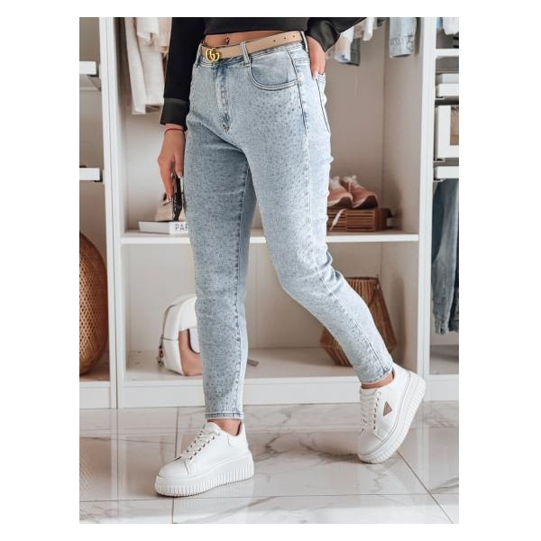 Dámske slim fit džínsy SPARKLI modré