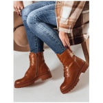Dámske vrecovité čižmy STYLOBOSS camel