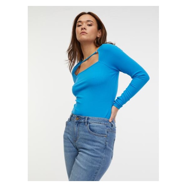 Modré dámske tričko
