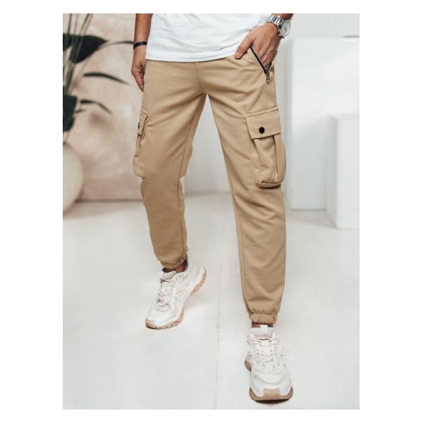 Pánske cargo nohavice khaki