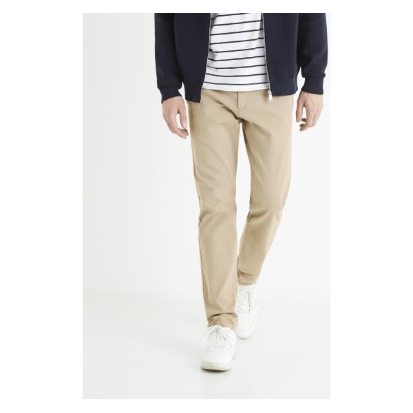 Tocharles chino slim khaki nohavice