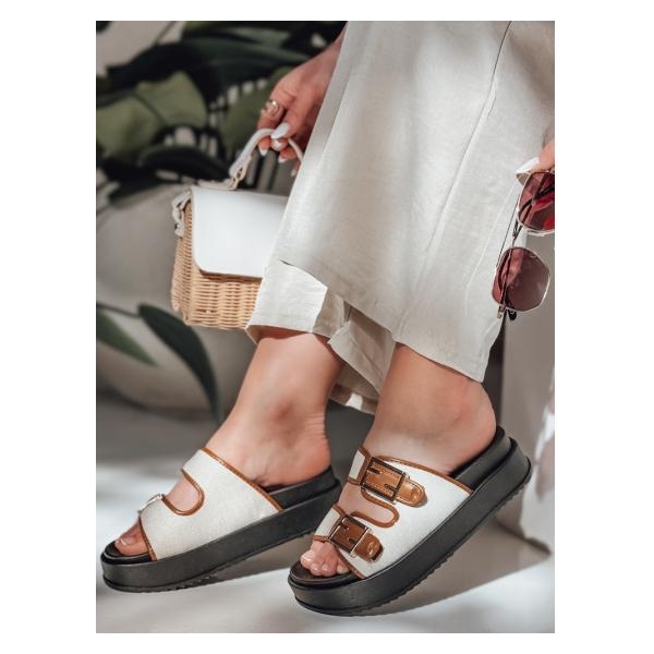 Dámske šľapky FLATSTEP kamelové