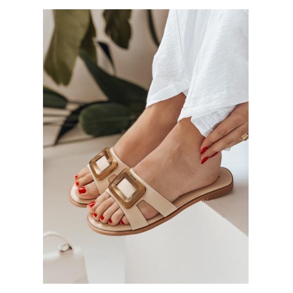 Dámske žabky GLAMSTEP  béžové