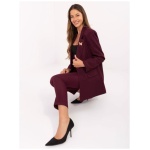 Elegantná bordová dámska bunda RUE PARIS