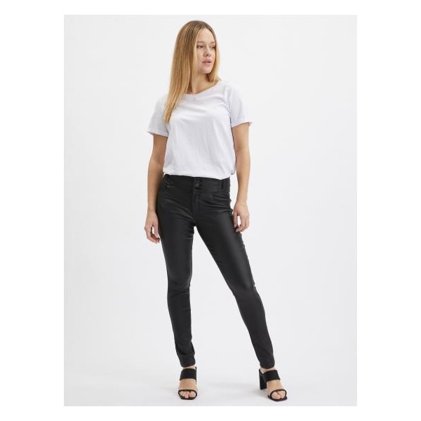 Čierne dámske nohavice skinny fit