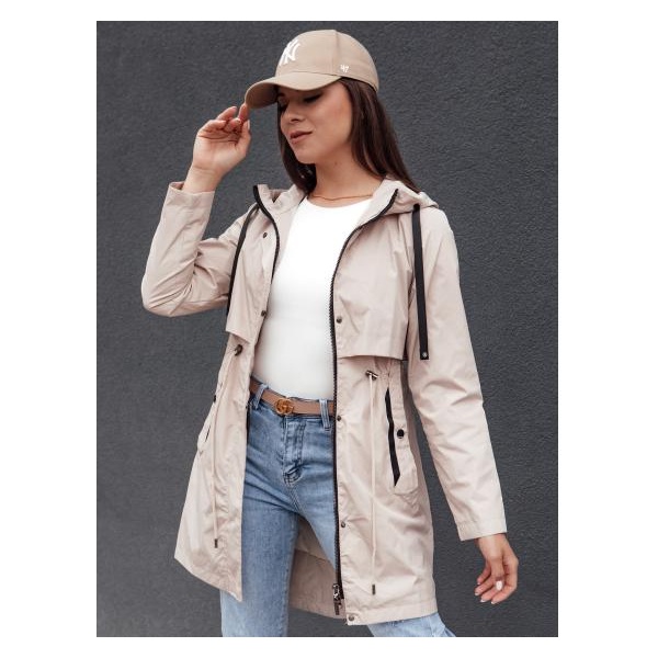 Dámska bunda parka GLAMJACKET light beige