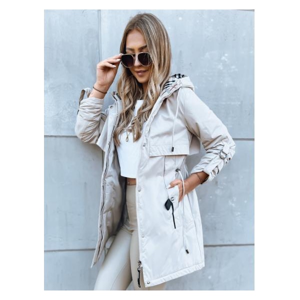 Dámska bunda parka STARK STYLE svetlo béžová