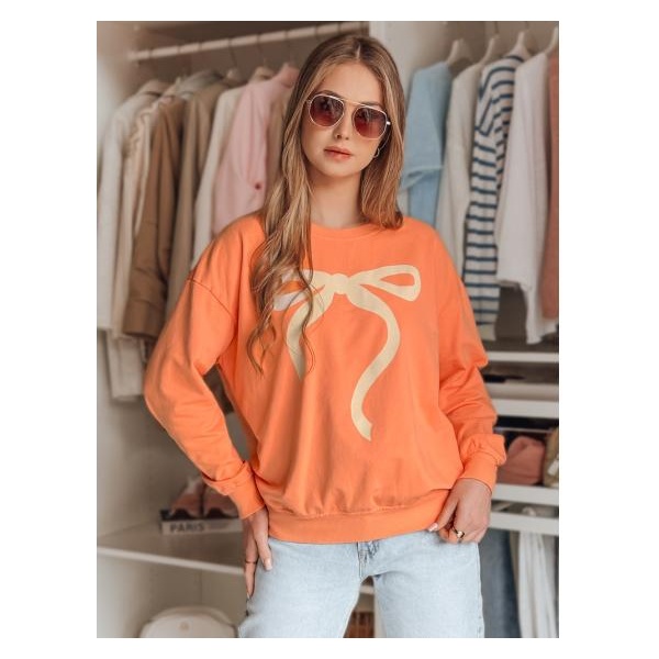 Dámska mikina one size oversize SOFTTIE oranžová