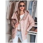 Dámska prechodna prešívaná bunda oversize PUFFILOF ružová