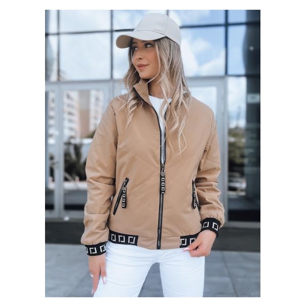 Dámska prešívaná bunda bomber HERA béžová