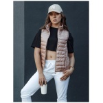 Dámska prešívaná vesta STYLISHZ so stojačikom ružová
