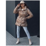 Dámska prešívaná zimná bunda BLOOM camel