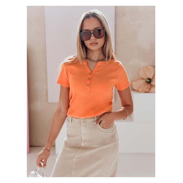 Dámska pruhovaná blúzka KISS LOOK oranžová