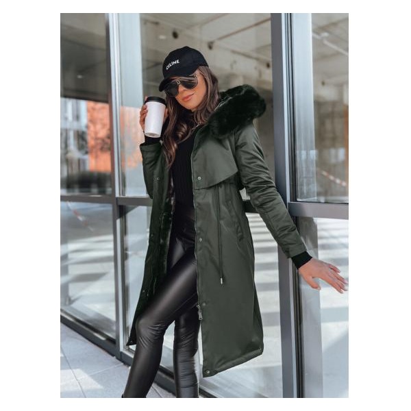 Dámska zimná bunda parka LUSTER green