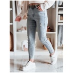 Dámske džínsové nohavice slim fit s opaskom MIXFELL modré