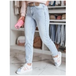 Dámske džínsové nohavice slim fit s opaskom NEOPASS modré