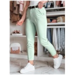 Dámske nohavice slim fit s opaskom TAIRONIK mätové