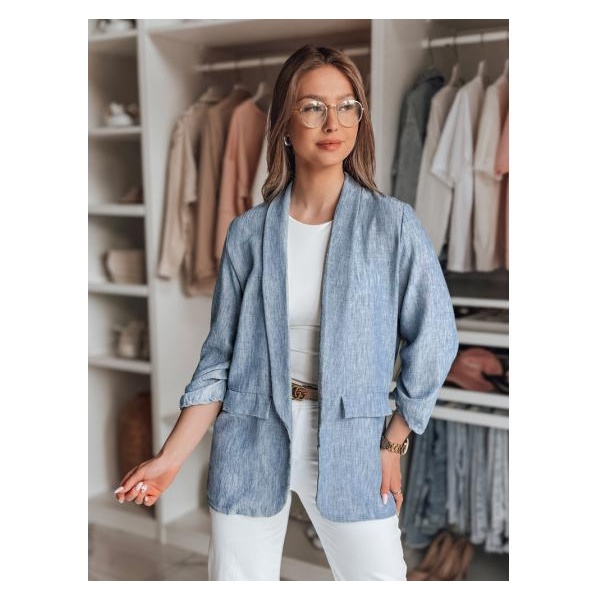 Dámske oversize sako SOFT LOVE tmavomodré
