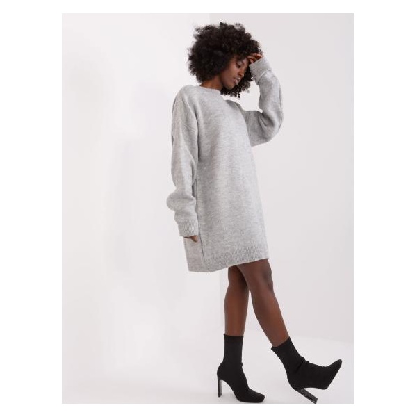 Dámske oversize šaty RUE PARIS sivé