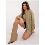 Dámske oversize tričko POI khaki
