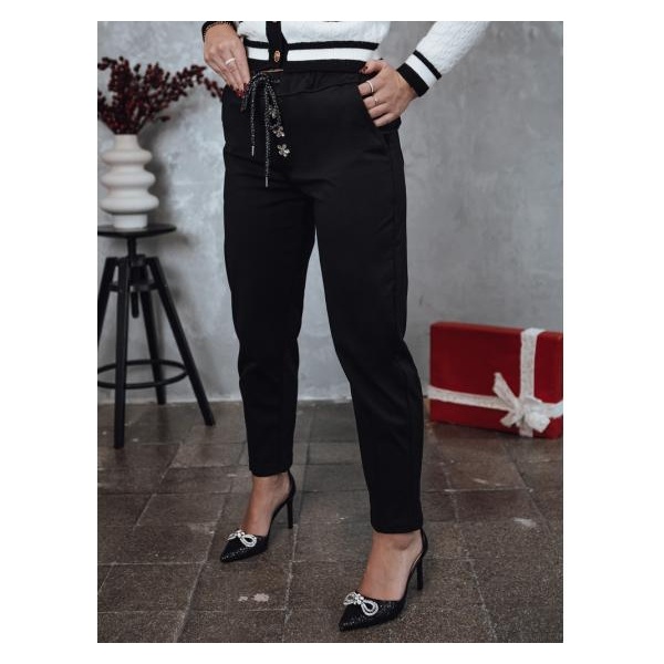 Dámske oversized chinos nohavice NADIFORMAL chinos nohavice čierne