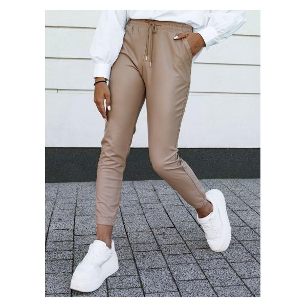 Dámske voskované nohavice BRIAL beige