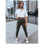 Dámske voskované nohavice VALENTIS zelené