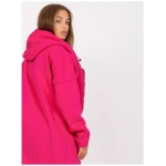 Fuchsiová basic mikina s kapucňou Tina RUE PARIS
