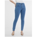 Svetlomodré dámske džínsy skinny fit