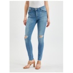Svetlomodré dámske džínsy skinny fit