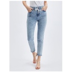 Svetlomodré dámske džínsy slim fit