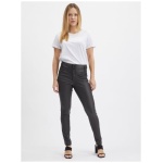 Tmavosivé dámske nohavice skinny fit