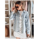 Dámska nadrozmerná džínsová bunda BLUEDIVA modrá