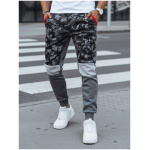 Dstreet UX4427 antracitové camo pánske tepláky