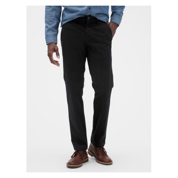 Nohavice basic khaki rovného strihu GapFlex