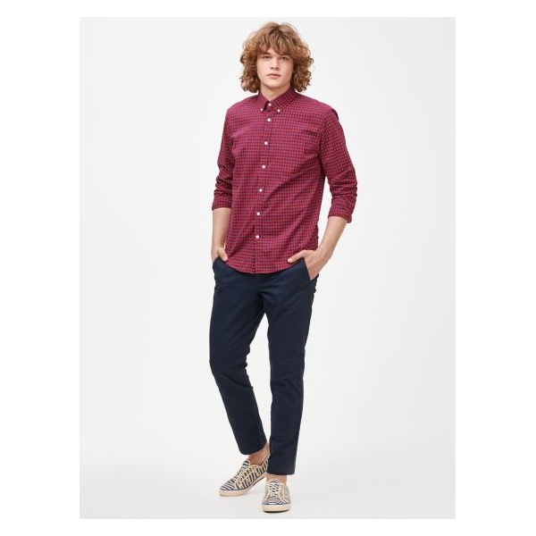 Nohavice essential khaki slim fit GapFlex