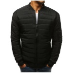 Pánska STYLE bunda prešívaná bomber jacket čierna