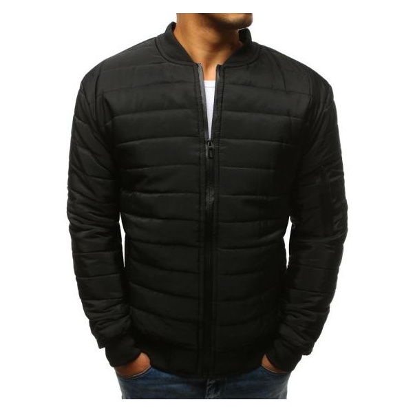Pánska STYLE bunda prešívaná bomber jacket čierna