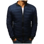 Pánska STYLE bunda prešívaná bomber jacket tmavo modrá